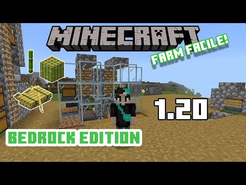 La Più VELOCE FARM DI BAMBU' per Bedrock Edition 1.20 ! || MINECRAFT ITA