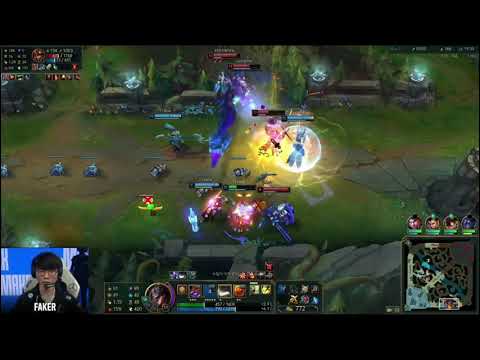[T1 Faker Pro View] T1 vs EDG - T1 Faker Twisted fate mid | Worlds 2021 Faker perspective