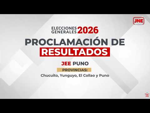 Proclamación de Resultados Jurado Electoral Especial de Puno