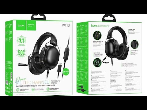 Hoco W113 Dynamic gaming 7.1 USB Black Hoco W113 Dynamic gaming 7.1 USB Black