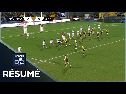 PRO D2 - Résumé USON Nevers-SU Agen: 41-8 - J14 - Saison 2021/2022