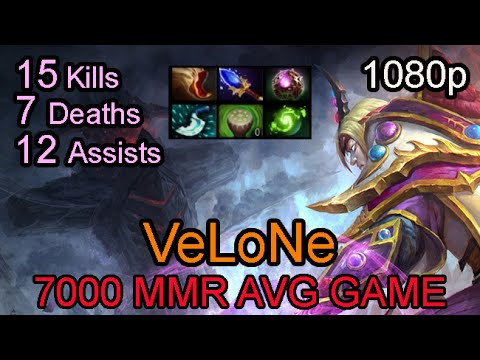 VeLoNe Invoker 7000 MMR Avg Pub Ranked Full Game