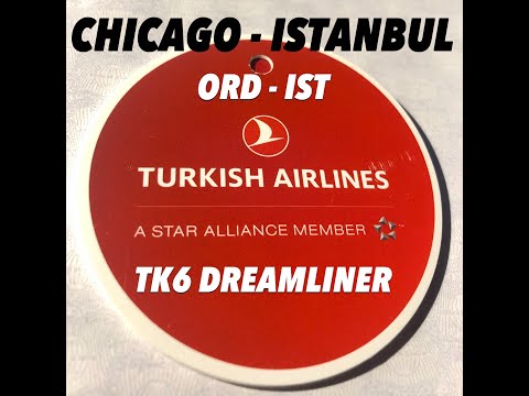 TURKISH AIRLINES TK6  CHICAGO - ISTANBUL BOEING 789 DREAMLINER SEPTEMBER 2020  =ORD-IST=