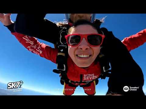 Filipa Ferreira Tandem Skydive at Skydive Seven