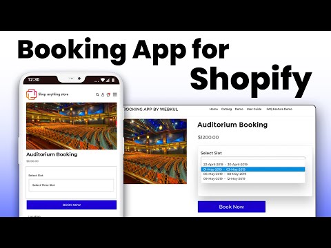 Booking App by Webkul for Shopify