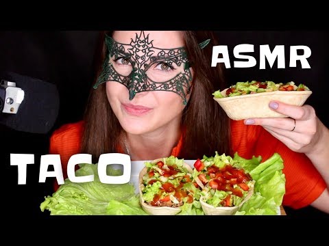 АСМР ИТИНГ Тако по-мексикански *РЕЦЕПТ и ЗВУКИ ЕДЫ*/ASMR Mukbang TACO COOKING&EATING SOUNDS