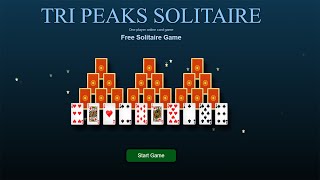 Tri Peaks Solitaire Online #solitaire  #game