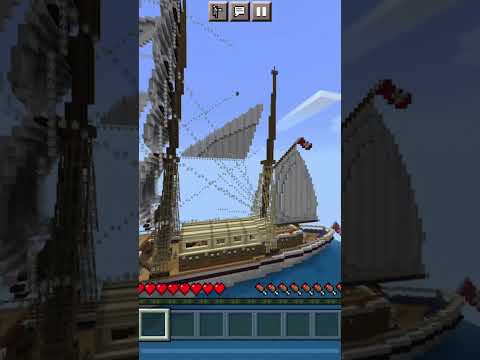 Look at the very cool pirate ship 🏴‍☠️⚓️ #shorts #youtube #minecraft #music