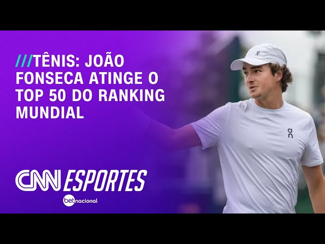 João Fonseca atinge top 50 e alcança marca histórica no tênis brasileiro | CNN PRIME TIME