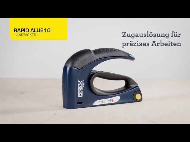 Video teaser for Rapid ALU610 Handtacker - DE