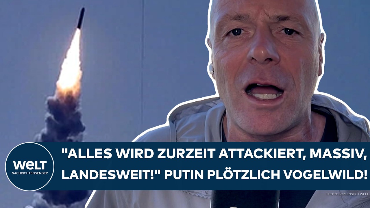UKRAINE-KRIEG: "Alles wird zurzeit attackiert, massiv, landesweit!" Putin plötzlich vogelwild!