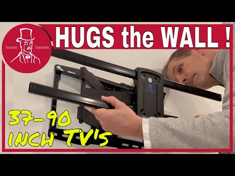 How to Install a Full Motion TV Wall Mount |  USX STAR 37-90 Inch TVs