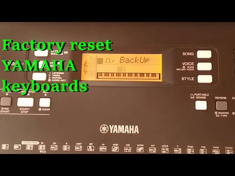 How to reset a YAMAHA keyboard| tutorial