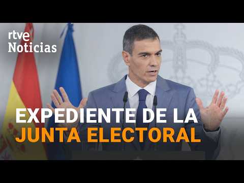 La JEC abre expediente a Sánchez por su rueda de prensa desde Moncloa con el 29N ya convocado | RTVE