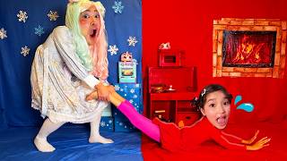 Mino and Hot vs Cold Challenge: Hot vs Cold! Mino and Papa learn about temperature in a Pambina c...