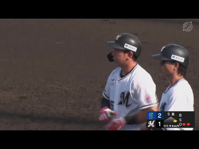 【ファーム】粘って打ったタイムリーヒット!! マリーンズ・寺地隆成のバットで1点を返す!!  2024年9月6日 千葉ロッテマリーンズ 対 横浜DeNAベイスターズ