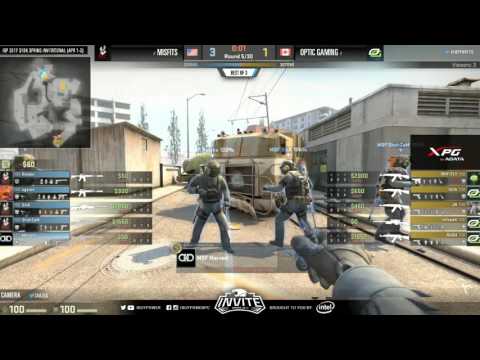 IBP Invite Spring CS:GO 2017 - Optic vs Misfits - Map 2 - Round of 8