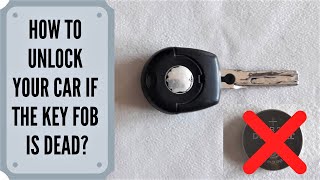 How To Unlock Your Car If The Key Fob Is Dead?