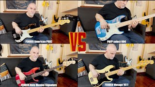 Video thumbnail for Fender Precision "American professional 2" vs "Nate mendel" signature vs PBFP select vs vintage 1977 by Precision Bass Fanpage