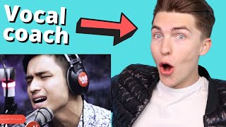 VOCAL COACH Justin Reacts to Michael Pangilinan sings &quot;Bakit Ba Ikaw&quot; LIVE on Wish Bus