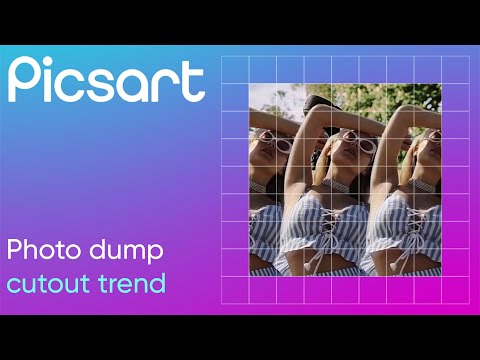 Create TikTok trending photo dump cutout trend