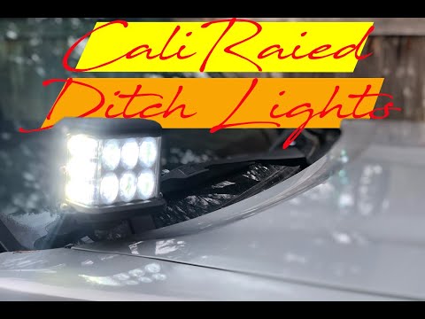 Cali Raised Ditch Lights Install and Review || Toyota Tacoma TRD Off Road