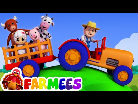 Old MacDonald had a farm | Nursery rhymes | 3D rhymes | Children song by Farmees Video