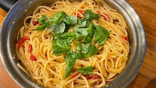 [Dailyクイーンクックシリーズ]  ワンパントマト🍅のオイルパスタ