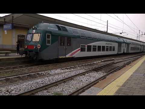 E464 322+7 2 piani Trenord - Monza 14/06/2017