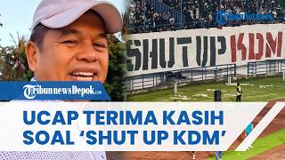 Bobotoh Sindir Kang Dedi! Bentangkan Spanduk 'Shut Up KDM' di GBLA, Dedi Mulyadi Ucap Terima Kasih
