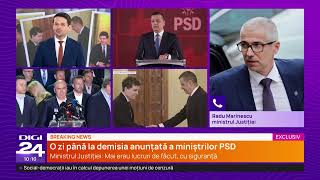 Radu Marinescu: PSD nu abandonează guvernarea, dar retrage sprijinul politic pentru Bolojan