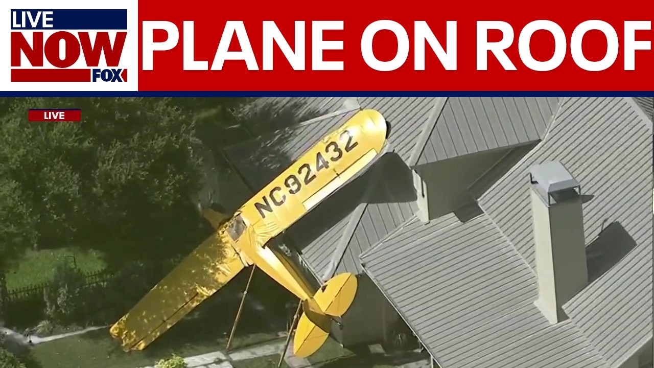 Pilot lands plane on top of roof in Fort Bend County, TX