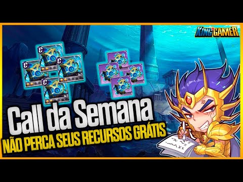 PEGUE ATÉ 2 LIVROS AZUIS! NÃO PERCA NENHUM RECURSO GRÁTIS! CALL DA SEMANA // Saint Seiya Awakening