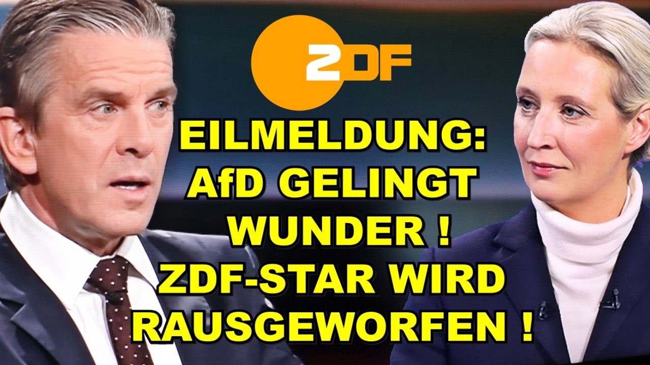 EIL: AfD mit WUNDER! ZDF-STAR FLIEGT RAUS!