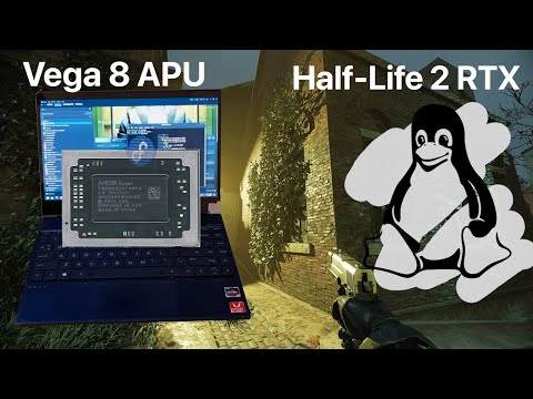 Half-Life 2 RTX on Vega 8 APU from 2019 (RADV Ray Tracing)