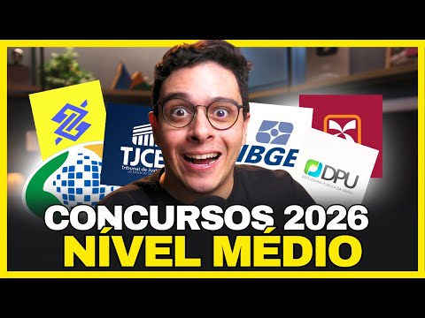 5 CONCURSOS DE NÍVEL MÉDIO PARA MUDAR DE VIDA EM 2026