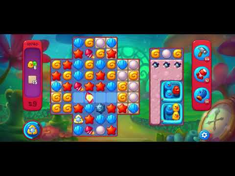 Fishdom Hard level 10740 no boosters フィッシュダム ハード