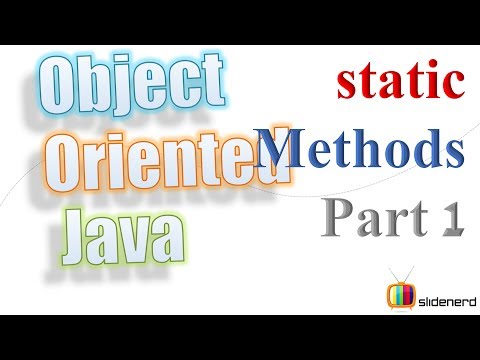 43 Java Static Methods Theory
