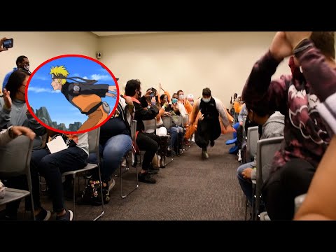 Naruto Cosplayer Does the Naruto Run..In Front of the Cast!