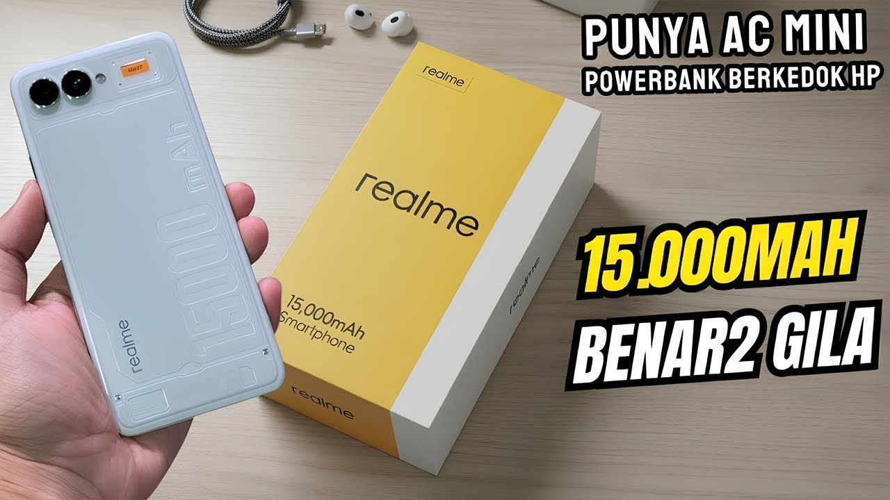BENER BENER GILA‼️HP REALME 15.000MAH RESMI LAUNCHING - BODY TIPIS TAPI BATERAI BADAK