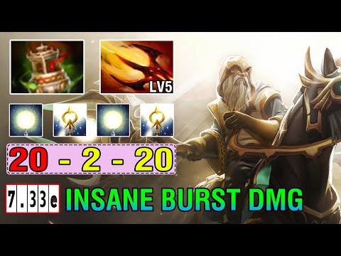 Imba [Keeper Of The Light] Mid No Mercy At All Dagon5 Insane Burst Damage Dota2 7.33E