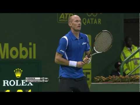 David Ferrer vs Nikolay Davydenko Qatar ATP Tennis Open [Semi-final 04/01/13]