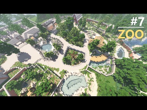 Constructing  A City #7 (Zoo) Minecraft Timelapse