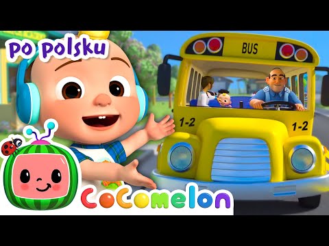 Koła w autobusie (wersja szkolna) | CoComelon po polsku 🍉🎶 Piosenki dla dzieci