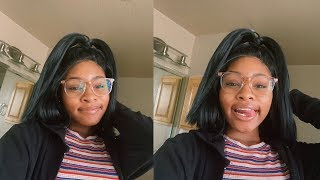 Straight Bob Lace Front Wig & Makeup tRaNsfOrmAtiOn