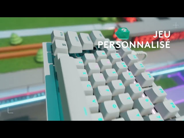 Clavier Logitech G316 X 98 mécanique hot-swap avec écran LED et RGB LIGHTSYNC Français video