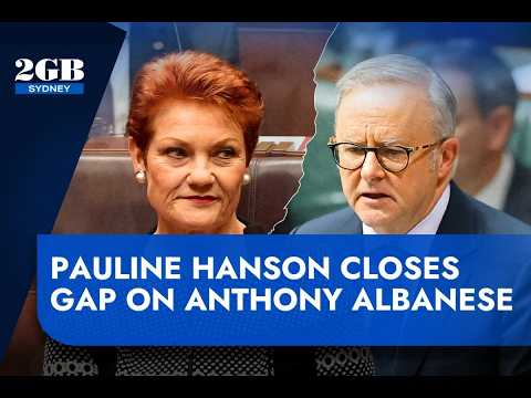 ‘4 point difference’ | Pauline Hanson closes gap on Anthony Albanese