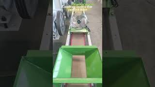 Feed cooling belt conveyor for small animal feed processing plant