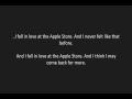 Fatty Spins "Apple Store Love Song" - Lyrics ...