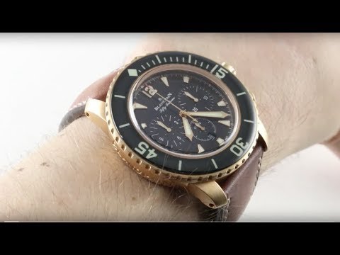 Blancpain Fifty Fathoms Flyback Chronograph 5085FA-3630-63B Luxury Watch Reviews